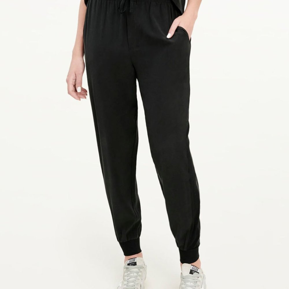 Splendid Silk + Jersey Jogger